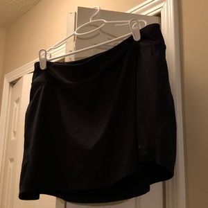 Athletic shirt with shorts under